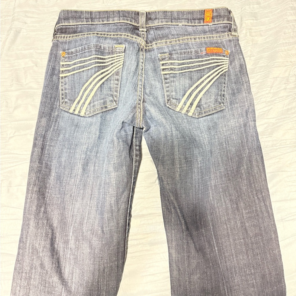 7 For All Mankind Light Blue Boot Cut Jeans